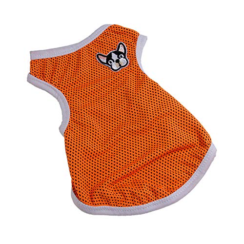 JZTRADE Sommer Hunde Klamotten hundekleidung Sommer Kätzchen Kleidung Hundemantel Bequeme Haustierkleidung Hundekleidung für den Sommer orange,XL von JZTRADE