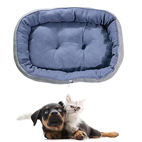 JZTRADE hundebett kleine Hunde hundebett Grosse Hunde Haustierbetten Für Hunde Doppelseitiges Haustierbett Günstige Hundebetten Warmes Hundebett Blue,m von JZTRADE