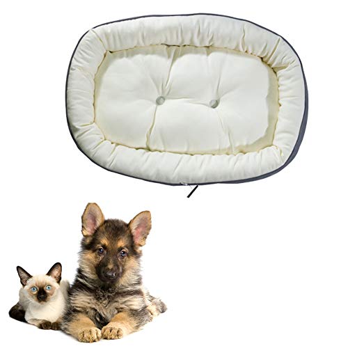 JZTRADE hundebett kleine Hunde hundebett Grosse Hunde Haustierbetten Für Hunde Doppelseitiges Haustierbett Günstige Hundebetten Warmes Hundebett White,m von JZTRADE