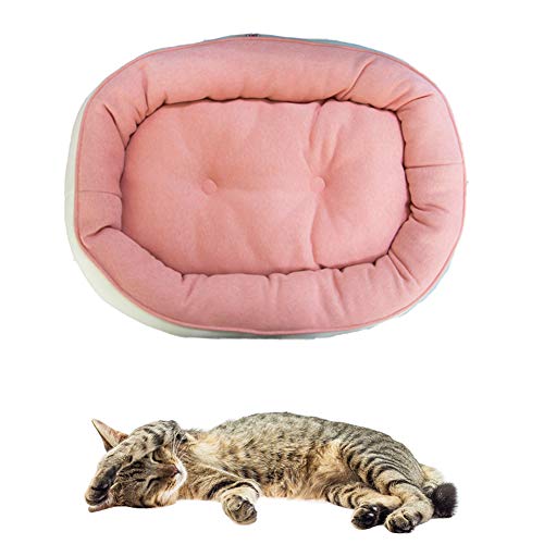 JZTRADE hundebett kleine Hunde hundebett Grosse Hunde Haustierbetten Für Hunde Doppelseitiges Haustierbett Günstige Hundebetten Warmes Hundebett pink,m von JZTRADE