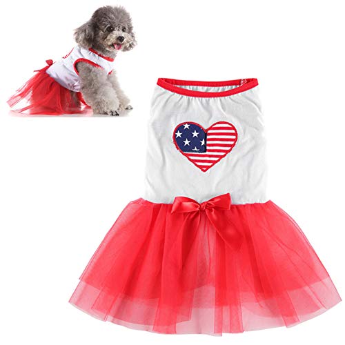 JZTRADE hundekleid Haustierkleid für kleine Hunde Bling Hundekleid Rock für kleinen Hund Hundekleid für den Sommer Prinzessin Hundekleid Hundekleidung 2,l von JZTRADE