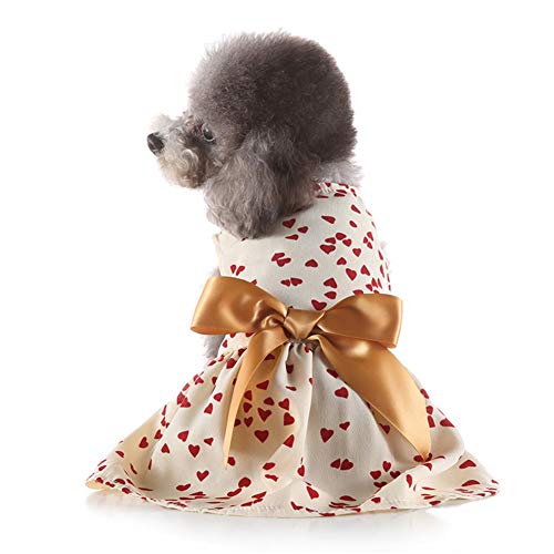 JZTRADE hundekleid Haustierkleid für kleine Hunde Bling Hundekleid Rock für kleinen Hund Hundekleid für den Sommer Prinzessin Hundekleid Hundekleidung 5,l von JZTRADE