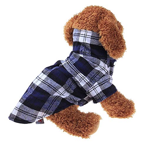 JZTRADE hundekleidung Sommer Sommer Hunde Klamotten Hundekleidung für den Sommer Welpenmantel Kätzchen Kleidung Haustier-Kleidung Niedliche Kleidung Blue,XL von JZTRADE