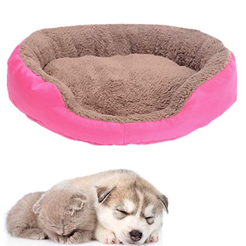 JZTRADE katzenbett hundebetten Haustierbetten Für Hunde Flauschiges Hundebett Haustierbetten Für Katzen Günstige Hundebetten Hund Schlafsofa Hundekomfortbett Rose red,l von JZTRADE