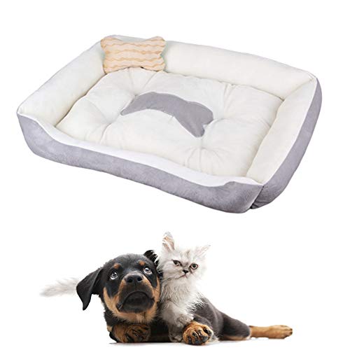 JZTRADE katzenbett hundebetten für mittlere Hunde Hund Schlafsofa Flauschiges Katzenbett Kleines Katzenbett Flauschiges Hundebett Warmes Hundebett beige,l von JZTRADE