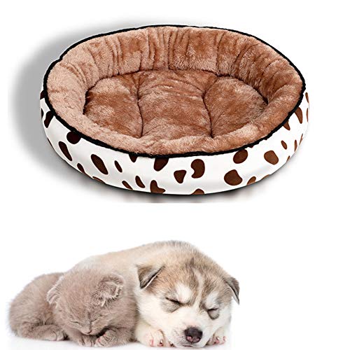 JZTRADE katzenbett hundebetten für mittlere Hunde Katzenhöhle Kleines Katzenbett Flauschiges Katzenbett Flauschiges Hundebett Hund Schlafsofa Brown,l von JZTRADE