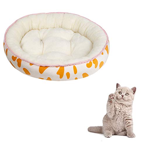 JZTRADE katzenbett hundebetten für mittlere Hunde Katzenhöhle Kleines Katzenbett Flauschiges Katzenbett Flauschiges Hundebett Hund Schlafsofa Yellow,XL von JZTRADE