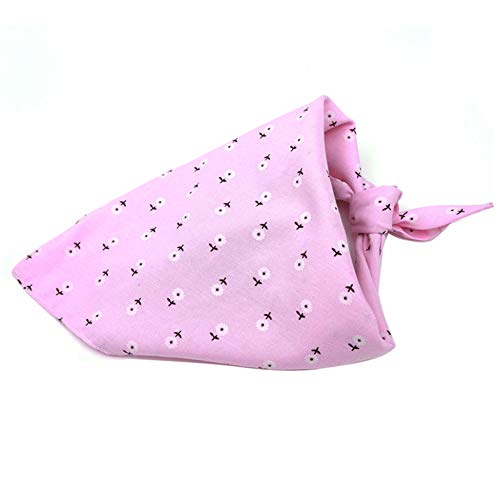 JZTRADE katzenhalstuch Halstuch Hund Mohn Hund Bandana Hund Mohn Bandana Katze Bandana Dreieck Hund Bandana Hundebekleidung Bandana für Hund Welpengeschenke pink,m von JZTRADE