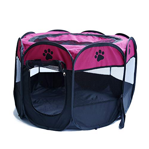 laufstall Katze Katzen laufstall Hundestift Laufstall für Welpen Indoor Rabbit Pen Pet Pen Kaninchenlauf drinnen Katzenkäfige drinnen Rose&red von JZTRADE