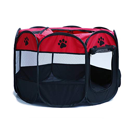 laufstall Katze Katzen laufstall Hundestift Laufstall für Welpen Indoor Rabbit Pen Pet Pen Kaninchenlauf drinnen Katzenkäfige drinnen red von JZTRADE