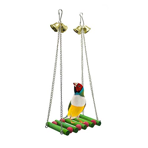 JZTRADING VogelkäFig ZubehöR Wellensittich Wellensittich Spielzeug FüR Den KäFig Vogelspielzeug Papagei Spielzeug African Grey Papageienbarsch a von JZTRADING