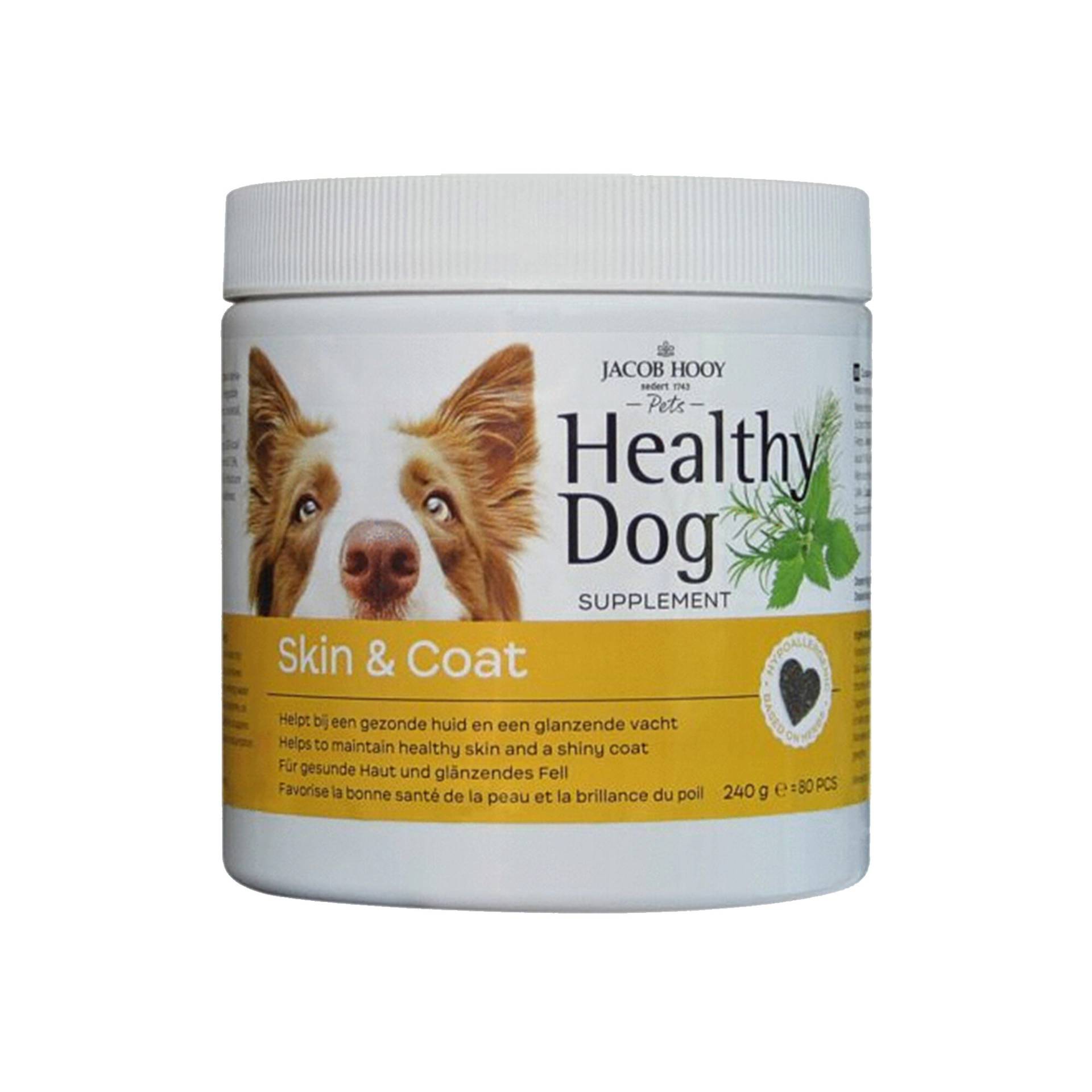 Jacob Hooy Healthy Dog Skin & Coat - 80 Stück Jacob Hooy Healthy Dog Skin & Coat - 80 Stück von Jacob Hooy