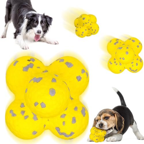 Jadyon Hundespielzeug Unzerstörbares Kauspielzeug für Aggressives Kauen/Robuster Hunde Spielzeug, Naturkautschuk Robustes Interaktives Hundespielzeug für Zahnpflege und Spielspaß, Pet Plush von Jadyon