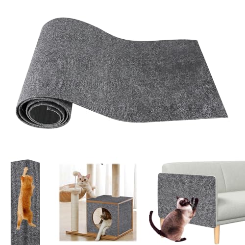 Kratzmatte Selbstklebend, Kratzmatte Katze Selbstklebend, Katzenkratzmatte für Katzenwand, Kratzmatte für Katzen, Trimmbarer Teppich Matte Pad Katzenkratzbretter für Schützt Teppiche Sofa Möbelschutz. von Jadyon