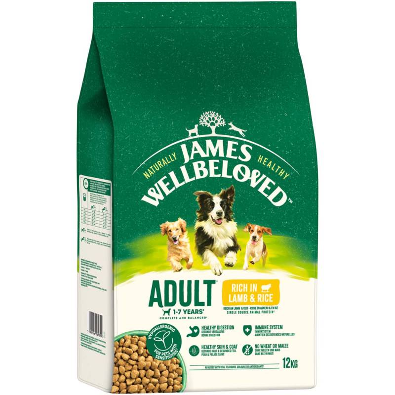 JAMES WELLBELOVED Adult Lamm & Reis 12 kg von James Wellbeloved