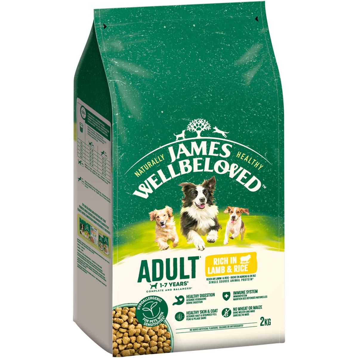 JAMES WELLBELOVED Adult Lamm & Reis 2 kg von James Wellbeloved