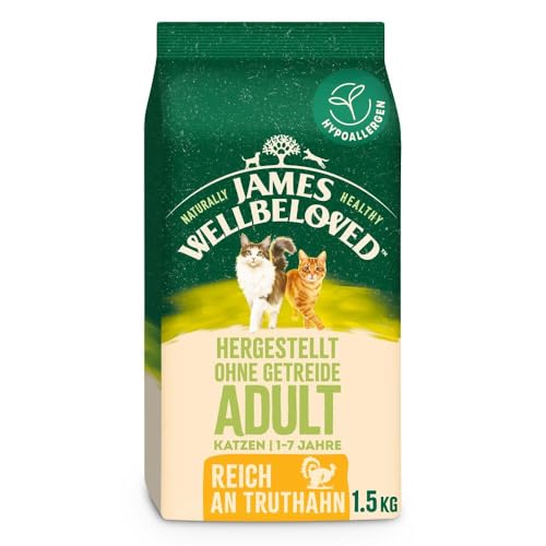 JAMES WELLBELOVED 1,5kg Katze Trockenfutter ohne Getreide Truthahn JAMES WELLBELOVED 1,5kg Katze Trockenfutter ohne Getreide Truthahn von James Wellbeloved