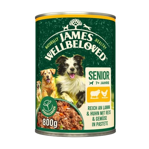 JAMES WELLBELOVED 6 x 800g Hund Senior Dose Nassfutter Lamm & Huhn in Pastete JAMES WELLBELOVED 6 x 800g Hund Senior Dose Nassfutter Lamm & Huhn in Pastete von James Wellbeloved