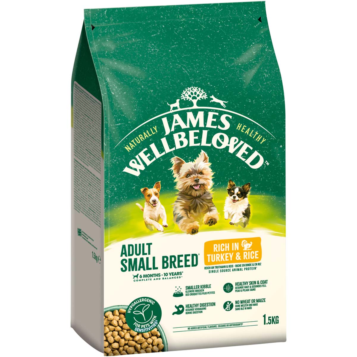 JAMES WELLBELOVED Mini Truthahn & Reis 1,5 kg von James Wellbeloved