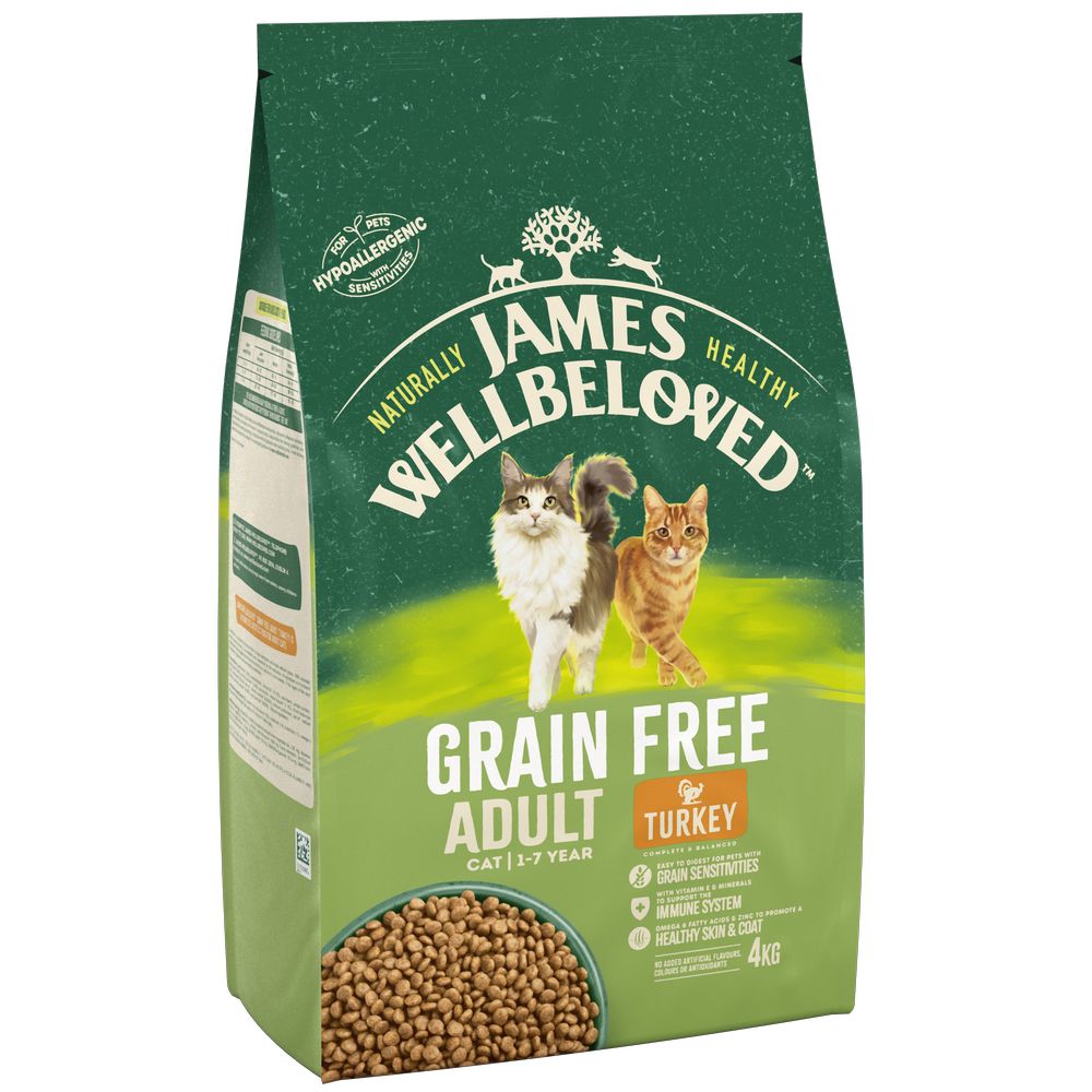 James Wellbeloved Grain Free Adult Cat Hypoallergenic Truthahn - 4 kg von James Wellbeloved