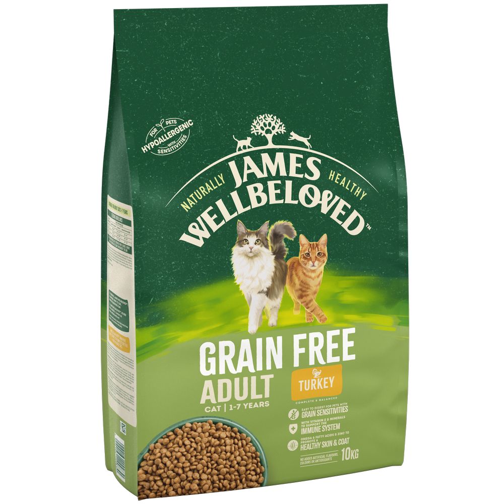 James Wellbeloved Adult Cat Grain Free Truthahn - Sparpaket: 2 x 10 kg von James Wellbeloved