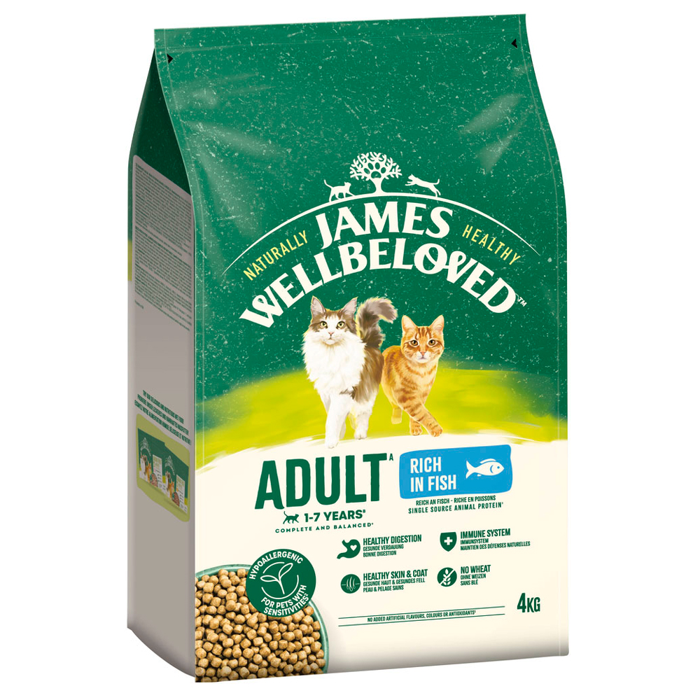 James Wellbeloved Adult Cat Hypoallergenic Fisch & Reis - 4 kg von James Wellbeloved