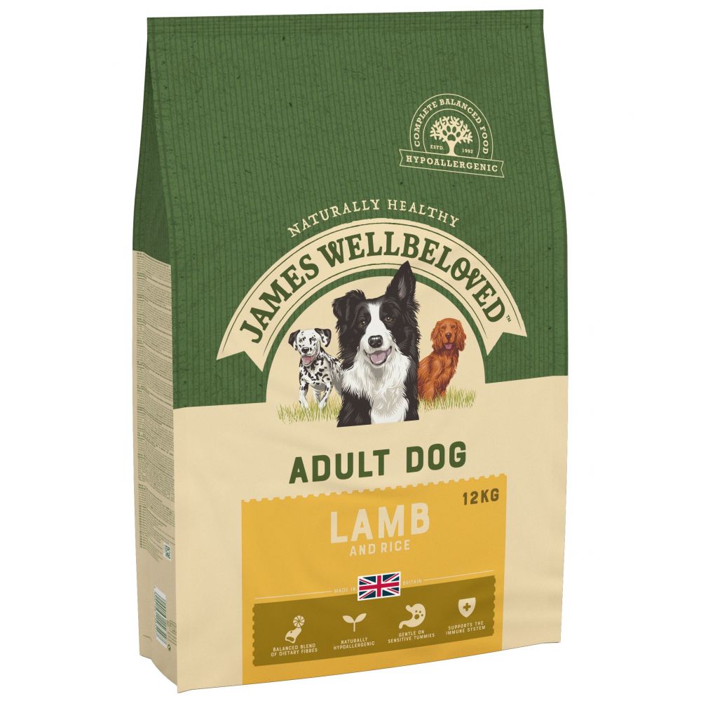 James Wellbeloved Adult Dog Hypoallergenic Lamm & Reis - 12 kg von James Wellbeloved