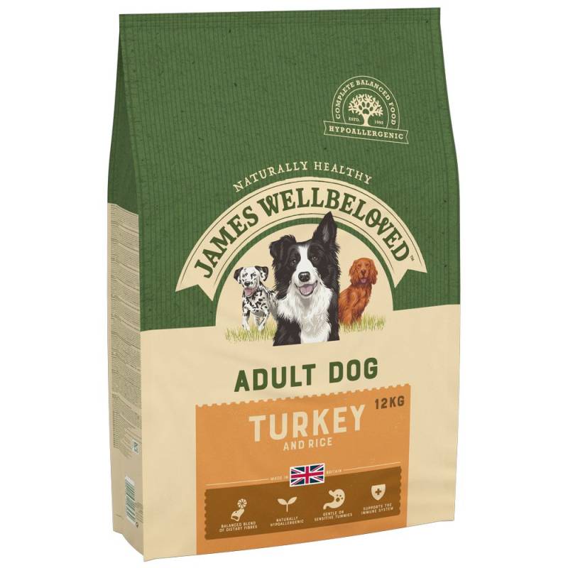 James Wellbeloved Adult Dog Hypoallergenic Truthahn & Reis - 12 kg von James Wellbeloved