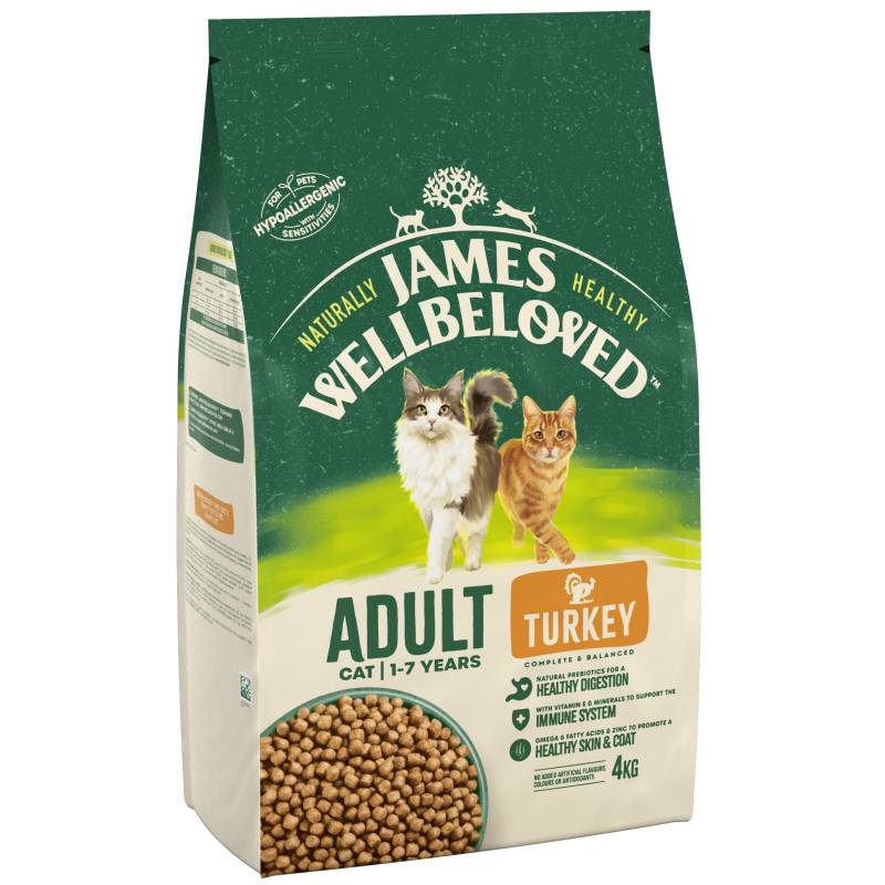 James Wellbeloved Adult Cat Hypoallergenic Truthahn & Reis - 4 kg von James Wellbeloved