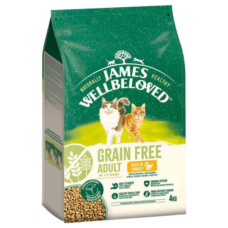 James Wellbeloved Grain Free Adult Cat Hypoallergenic Truthahn - 4 kg von James Wellbeloved