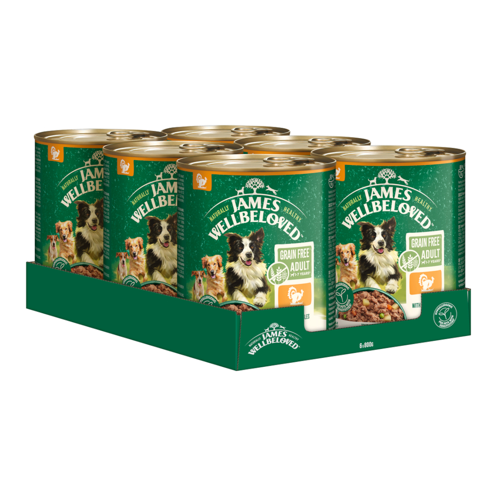 James Wellbeloved Grain Free Adult Dog Hypoallergenic Truthahn - 6 x 800 g von James Wellbeloved