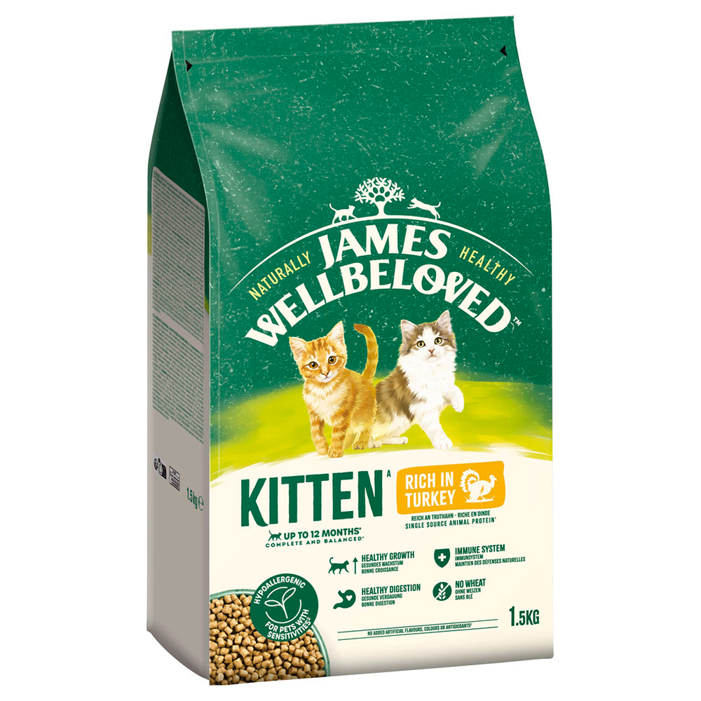 James Wellbeloved Kitten Hypoallergenic Truthahn & Reis - 1,5 kg von James Wellbeloved