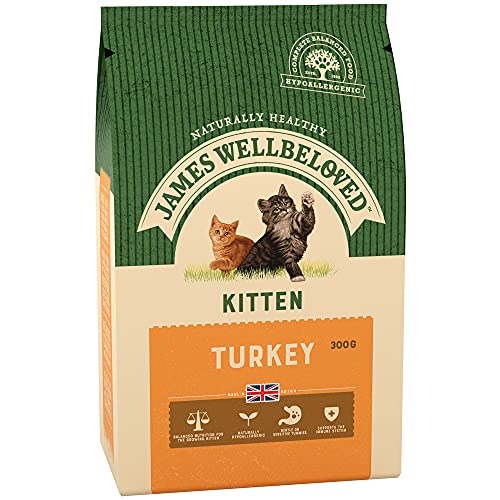 James Wellbeloved Pute und Reis Kätzchen Trockenfutter - Braun, 300 g von James Wellbeloved