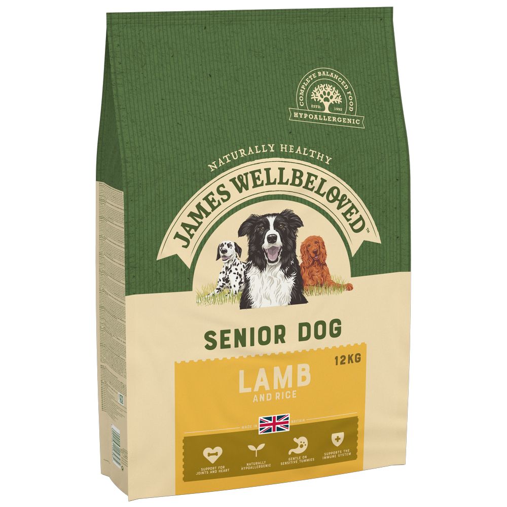 James Wellbeloved Senior Dog Hypoallergenic Lamm & Reis - 12 kg von James Wellbeloved