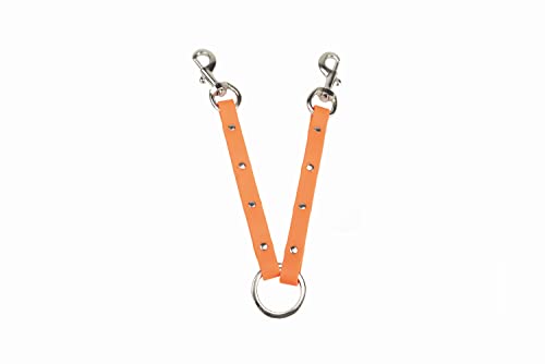 JANUEL - Gurt für Hunde, Biothane, Länge 25 cm x Breite 16 mm, Orange von januel