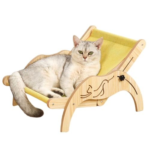 Couch für Katzen, Katzenkratzlounge - Katzenkratzbrett,Rutschfestes, verstellbares Katzenkratzbett für Erwachsene Katzen, Kätzchen, ganzjährig von Janurium