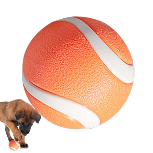 Hundetennisbälle, robuster Hundeball, Welpen-Outdoor-Spielzeug, interaktiver springender Haustierball, bissfestes, geistig stimulierendes Spielzeug für Hunde zum Spielen im Innen- und Außenbereich von Janurium