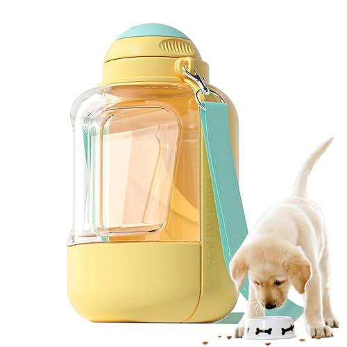 Hundewasserflasche tragbar, Wasserflasche für Hunde | Große, auslaufsichere Wasserflasche in Lebensmittelqualität,Tragbarer, innovativer Trinkflaschen-Wasserspender für Haustiere, Hunde, Welpen, Katze von Janurium