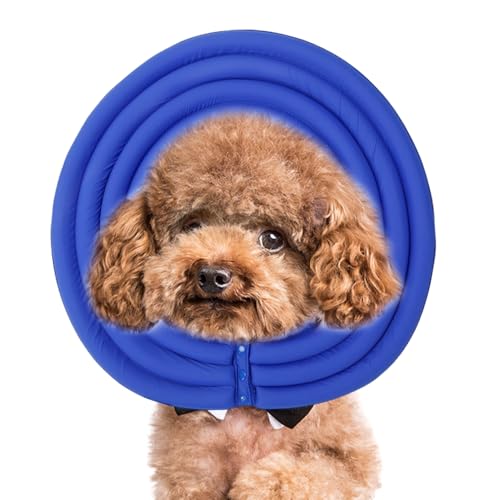 Janurium Hundekegel-Halsband | Haustier-Hunde-Genesungskegel | verstellbare Passform, wasserabweisend, Hunde-Genesungs-Donut, Hundehals-Donut-Halsband für Hunde und Katzen von Janurium