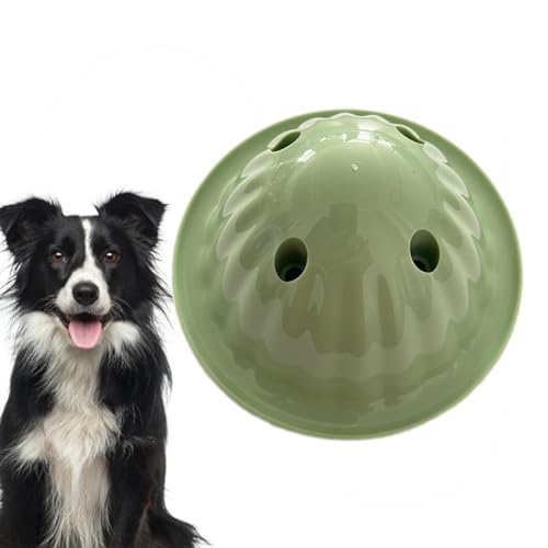 Janurium Hundespielzeug, Leckerli-Spender, Spielzeugball für Hunde, interaktive Zahnreinigung, langsamer Futterspender für aggressive Kauer, verbessert das IQ-Training von Janurium