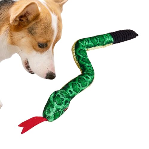 Janurium Snake Plush Dog Toy - Cute Plush Dog Stuffed Animals Chew Toy - Bissfest Sounding Paper Animals Chew Toy For Large And Small Dogs von Janurium