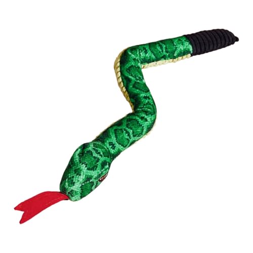 Janurium Snake Plush Dog Toy - Plush Cute Dog Chewing Toy Stuffed Animal | Bissfest Sounding Paper Animals Chew Toy For Large And Small Dogs von Janurium