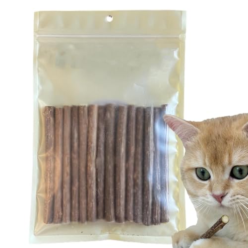 Janurium Leckerlis zum Zahnen von Welpen, Bully Sticks für kleine Hunde,14 Stück Zahnungssticks Zahnungssnacks | Stressabbauende Bully-Sticks, Kauspielzeug für Hunde, Welpen, Katzen von Janurium