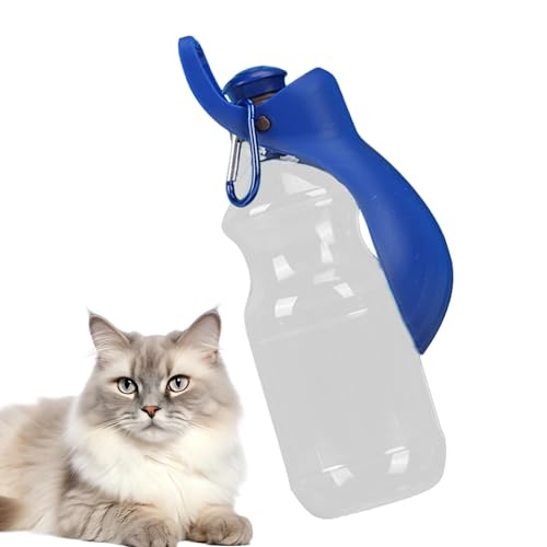 Tragbarer Reise-Wasserflaschenspender für Hunde, Hundewasserflaschen zum Spazierengehen | Tragbare Haustier-Wasserflasche mit faltbarer Trinkschale,450-ml-Hundewasserflasche, praktisch für Reisen, Spa von Janurium