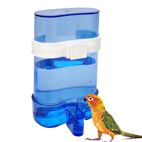 Vogelwasserspender – Leichter, auslaufsicherer Vogelfutterspender, automatischer, hygienischer Wassernapf, sicheres und harmloses Haustierzubehör mit Clip für Papageien, Finken, Nymphensittiche von Janurium