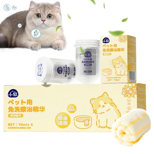 Wasserloses Shampoo für Hunde,Wasserloses Katzenshampoo - Pflegendes Katzen-Trockenshampoo, wasserloses Haustierwaschmittel,Kompaktes, tragbares Trockenshampoo für Hunde, Badezubehör für Haustiere, Ka Wasserloses Shampoo für Hunde,Wasserloses Katzenshampoo - Pflegendes Katzen-Trockenshampoo, wasserloses Haustierwaschmittel,Kompaktes, tragbares Trockenshampoo für Hunde, Badezubehör für Haustiere, Ka von Janurium