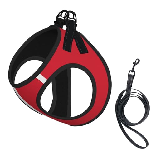 Hundegeschirr für kleine Haustiere, kleine Größe, Flagge von Malta, verstellbar, für Katzen und Hunde, perfekt für Spaziergänge im Freien Hundegeschirr für kleine Haustiere, kleine Größe, Flagge von Malta, verstellbar, für Katzen und Hunde, perfekt für Spaziergänge im Freien von JaoXer