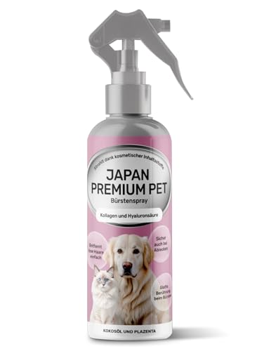 Japan Premium Pet Entfilzungsspray, Entfilzungsspray Hunde, Kämmhilfe Spray, Entwirrungsspray Fellpflege Katze, Fellspray für Hunde zum Entfernen von Knoten, 220 ml. von Japan Premium Pet