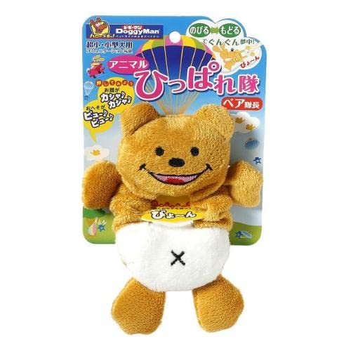 Japan Premium Pet Hundespielzeug Stretchbär mit Quietschen, für kleine und mittlere Rassen von Japan Premium Pet