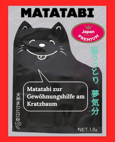 Japan Premium Pet Matatabi Gewöhnungshilfe für Katzen, 100% natürliche Kräutermischung, 1,0g von Japan Premium Pet